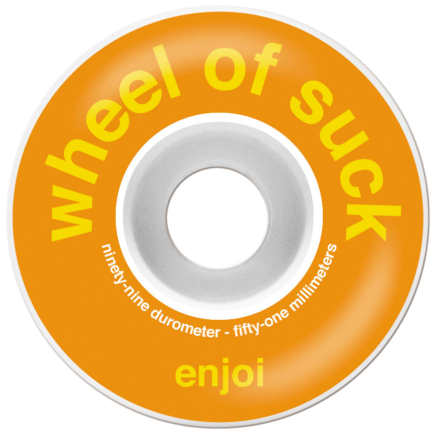 Enjoi - Skateboard - Wheels - Wheel Of Suck  51mm (Orange) Wheels