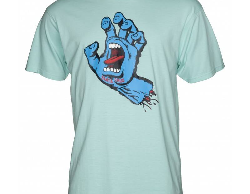 Santa Cruz - Clothing - T-Shirt - Santa Cruz T-Shirt Screaming Hand Aqua S () T-Shirt