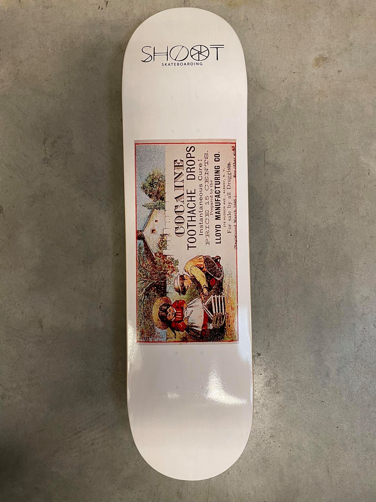 Shoot - Skateboard - Deck - Toothache 8" (White) Deck