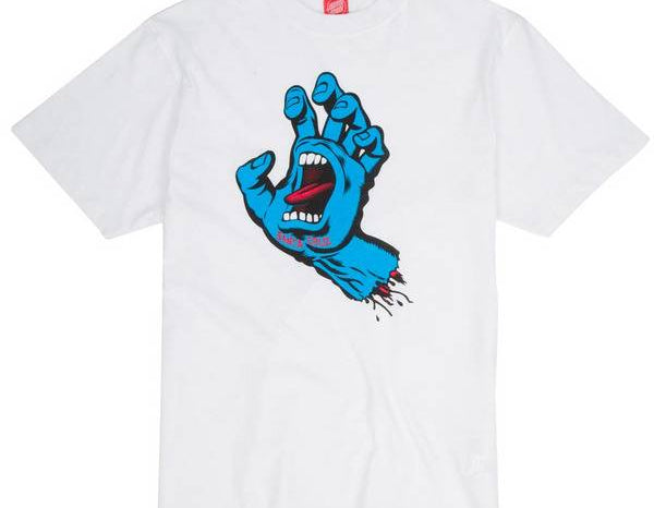 Santa Cruz - Clothing - T-Shirt - Santa Cruz T-Shirt Screaming Hand White S () T-Shirt