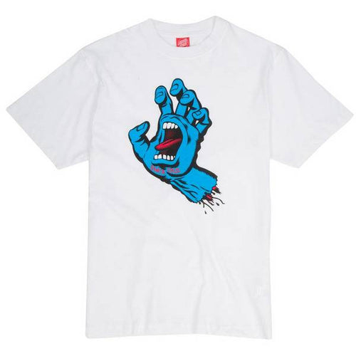 Load image into Gallery viewer, Santa Cruz - Clothing - T-Shirt - Santa Cruz T-Shirt Screaming Hand White S () T-Shirt
