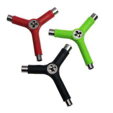 Blank - Skateboard - Hardware - Rekon Metal Y-Tool + Axle Rethreader + Press (Blue) Hardware