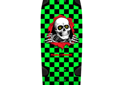 Powell - Skateboard - Deck - Og Ripper Sp0 Checker '13' 10" (Green/Black) Deck
