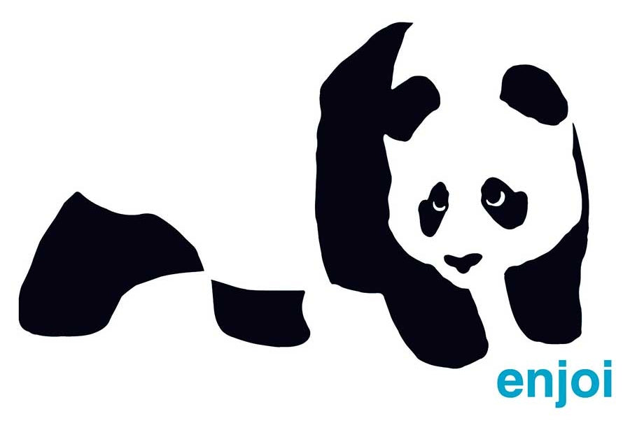 Enjoi - Skateboard - Hardware - Panda Large Ramp Sticker   Hardware
