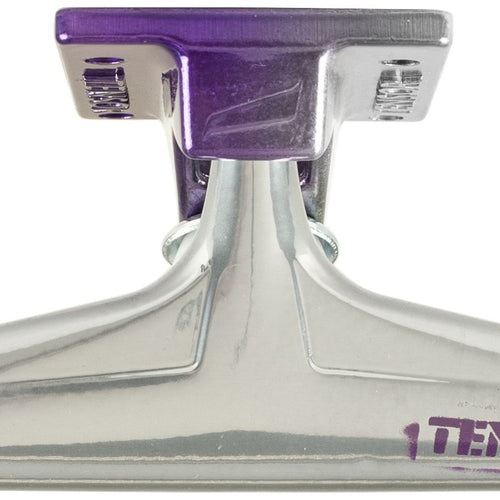 Load image into Gallery viewer, Tensor - Skateboard - Trucks - Alum Stencil Mirror 5.25&quot; (Raw/Purple Fade) Trucks
