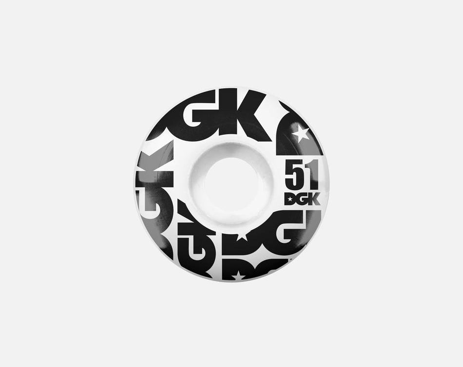 Dgk - Skateboard - Wheels - Street Formula  51mm (White) Wheels