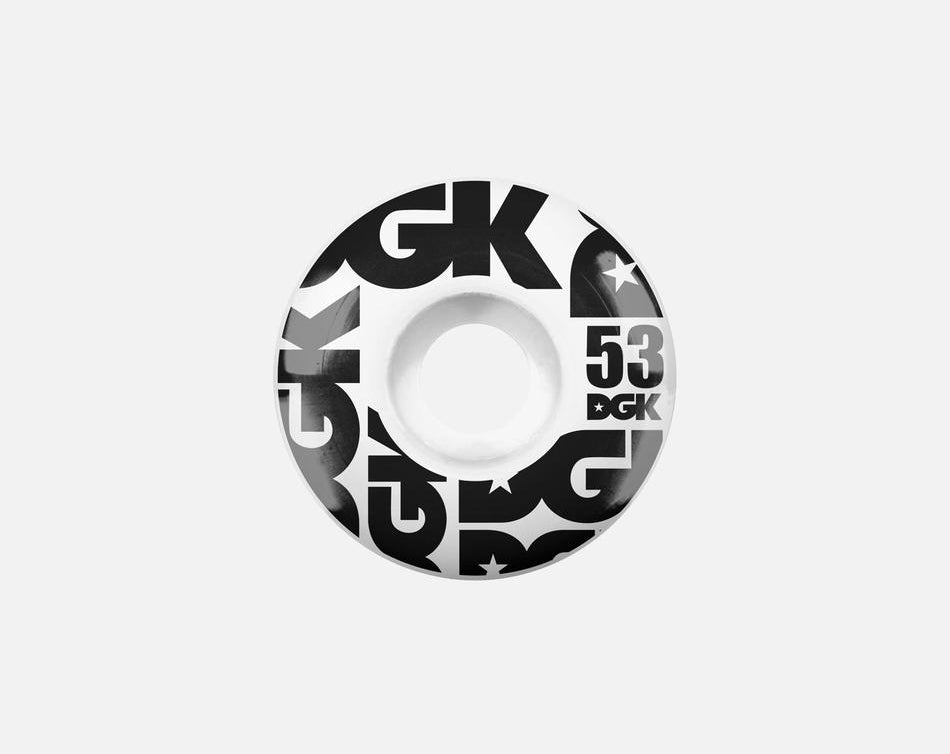 Dgk - Skateboard - Wheels - Street Formula  53mm (White) Wheels