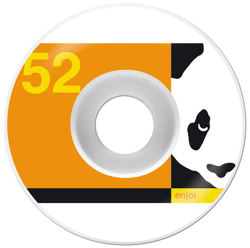 Enjoi - Skateboard - Wheels - Box Panda  52mm (Orange) Wheels