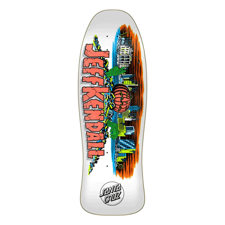 10in x 30.12in Kendall Pumpkin Reissue Santa Cruz Skateboard Deck