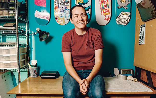 Lisa Whitaker de Meow Skateboards
