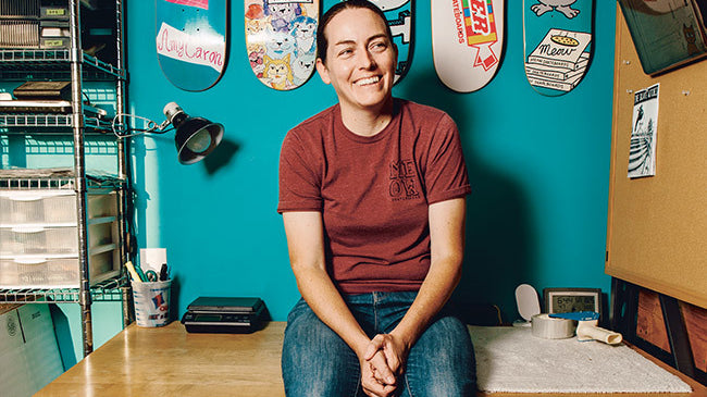 Lisa Whitaker de Meow Skateboards