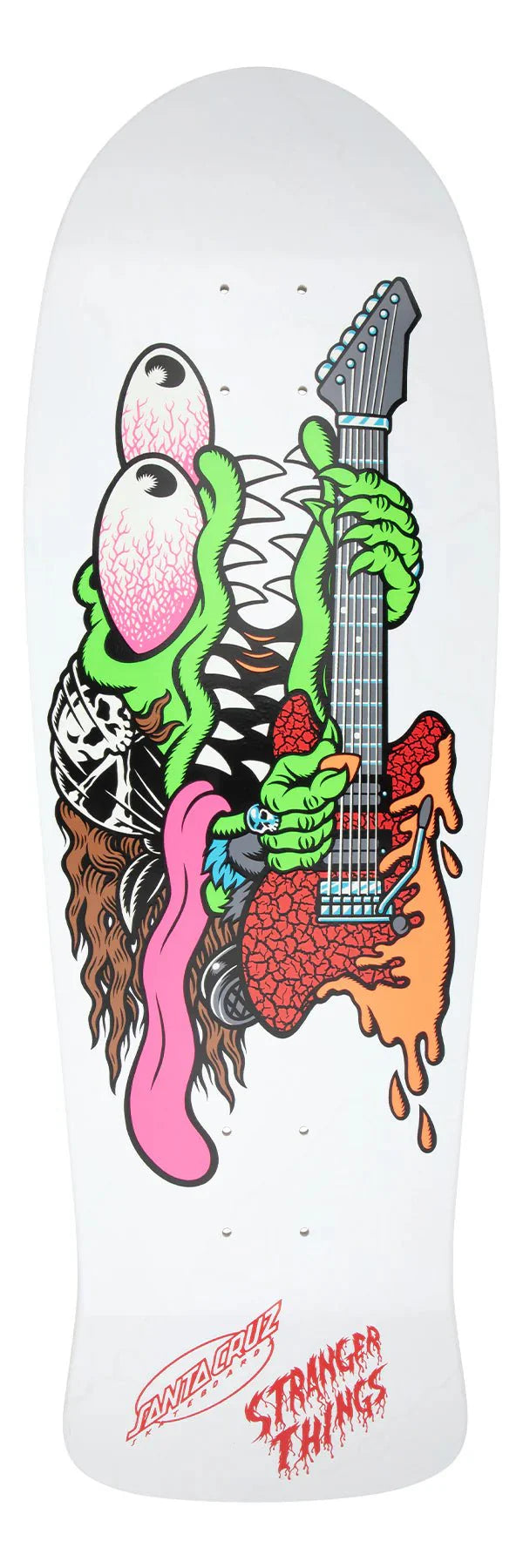 10.1in Stranger Things Meek Eddie Slasher Reveal Santa Cruz Skateboard Deck - SkateTillDeath.com