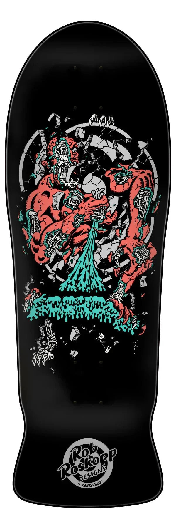 10.21in Roskopp Four Reissue Santa Cruz Skateboard Deck - SkateTillDeath.com
