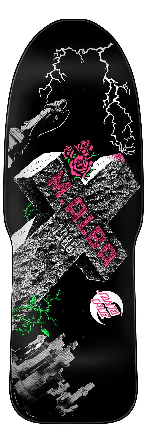 10.24in Malba Tombstone Santa Cruz Reissue Skateboard Deck - SkateTillDeath.com