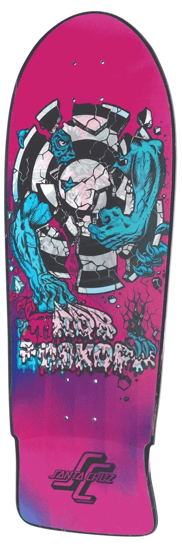 10.25in x 30.03in Stranger Things Roskopp Demogorgon Santa Cruz Skateboard Deck - SkateTillDeath.com