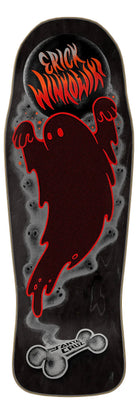 10.34in Winkowski Ghost Black Santa Cruz Shaped Skateboard Deck - SkateTillDeath.com