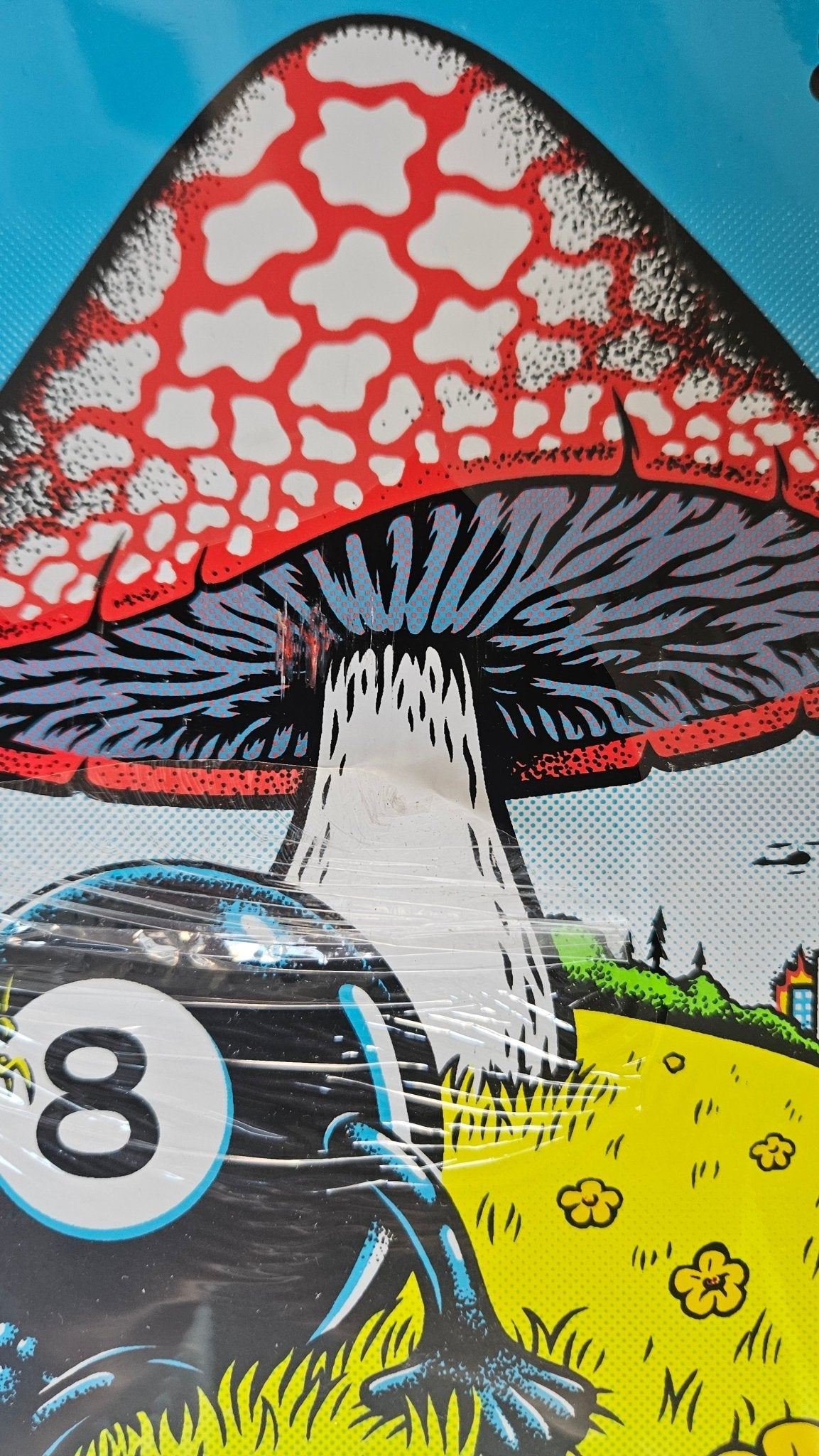 10.35in Winkowski 8Ballr Comic Santa Cruz Skateboard Deck (small storage mark) - SkateTillDeath.com