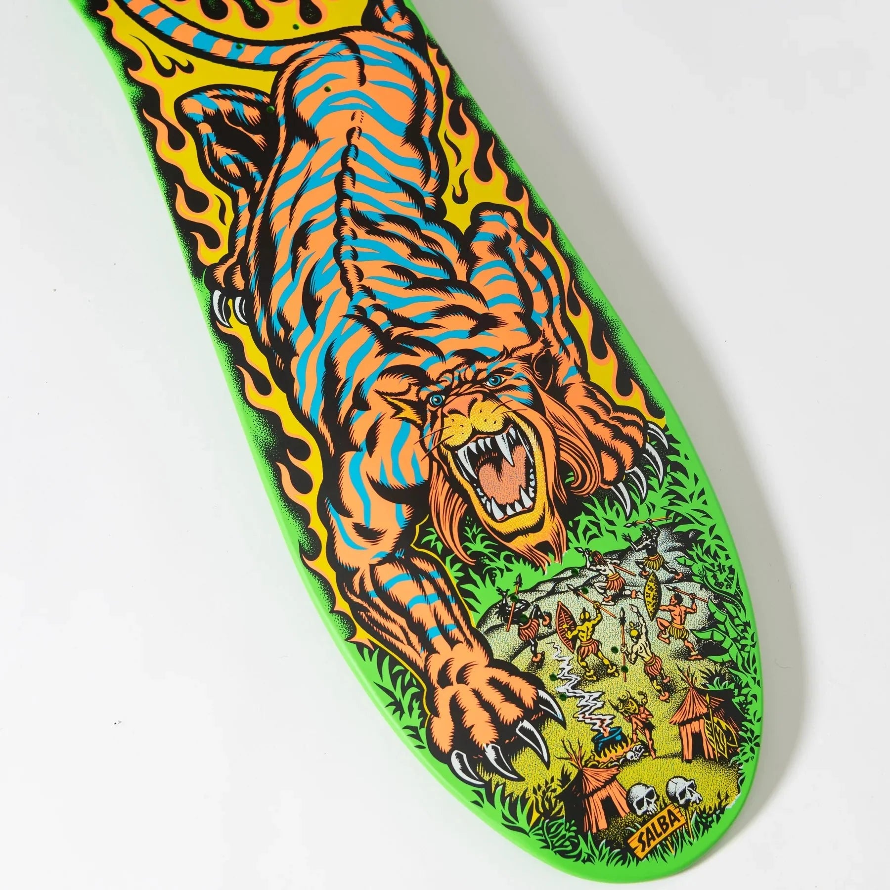 10.3in Salba Tiger Reissue Santa Cruz Skateboard Deck - SkateTillDeath.com