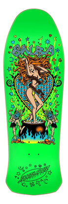 10.4in Salba Witch Doctor Reissue Santa Cruz Skateboard Deck - SkateTillDeath.com