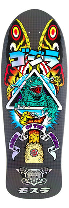 10.538in Godzilla Mothra Natas Santa Cruz Skateboard Deck - SkateTillDeath.com