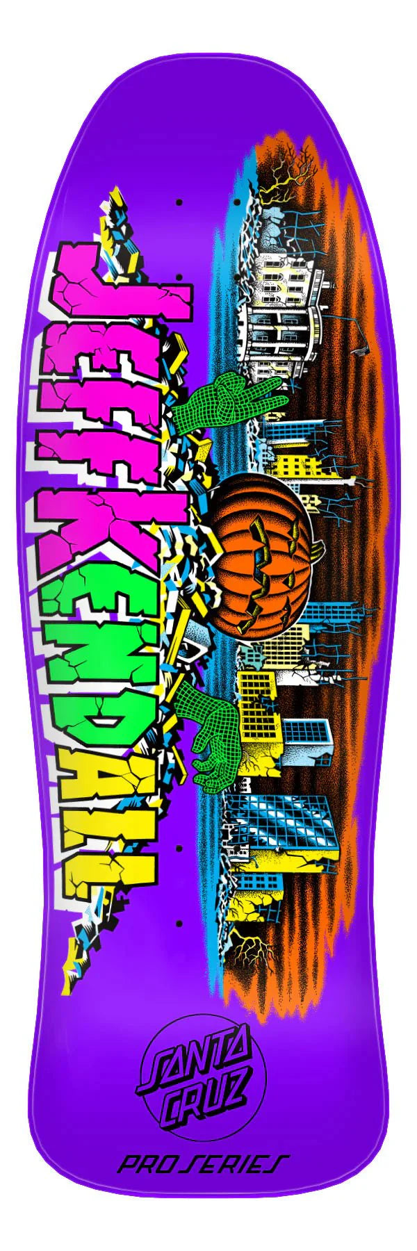 10in Jeff Kendall Pumpkin Reissue Santa Cruz Skateboard Deck - SkateTillDeath.com