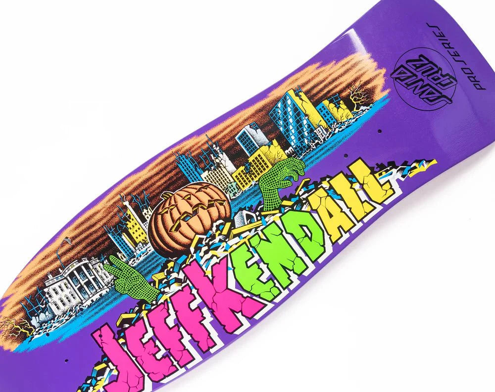 10in Jeff Kendall Pumpkin Reissue Santa Cruz Skateboard Deck - SkateTillDeath.com