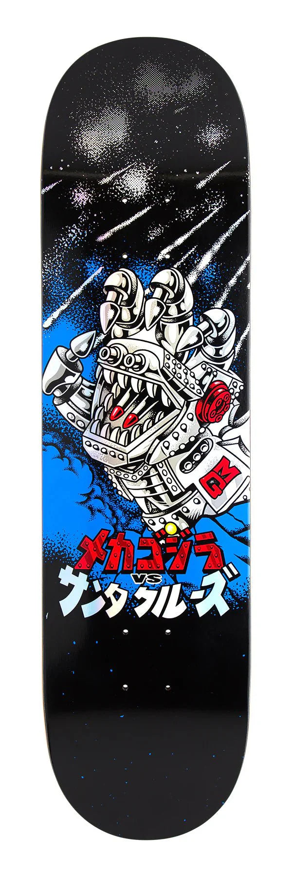 8.00in Godzilla Mecha Hand Santa Cruz Skateboard Deck - SkateTillDeath.com