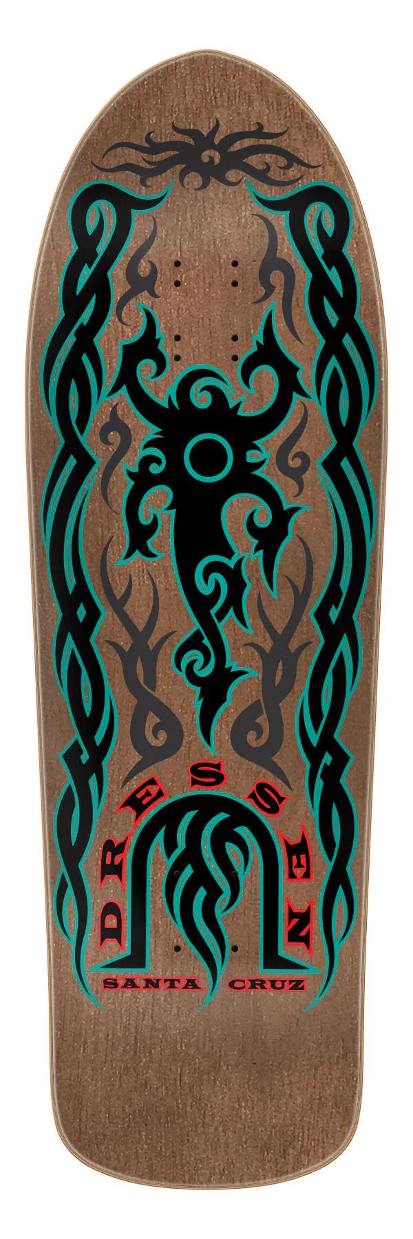 9.9in Eric Dressen Tribal Reissue Santa Cruz Skateboard Deck - SkateTillDeath.com