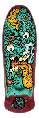 9.9in Rob Roskopp Face Two Reissue Santa Cruz Skateboard Deck - SkateTillDeath.com