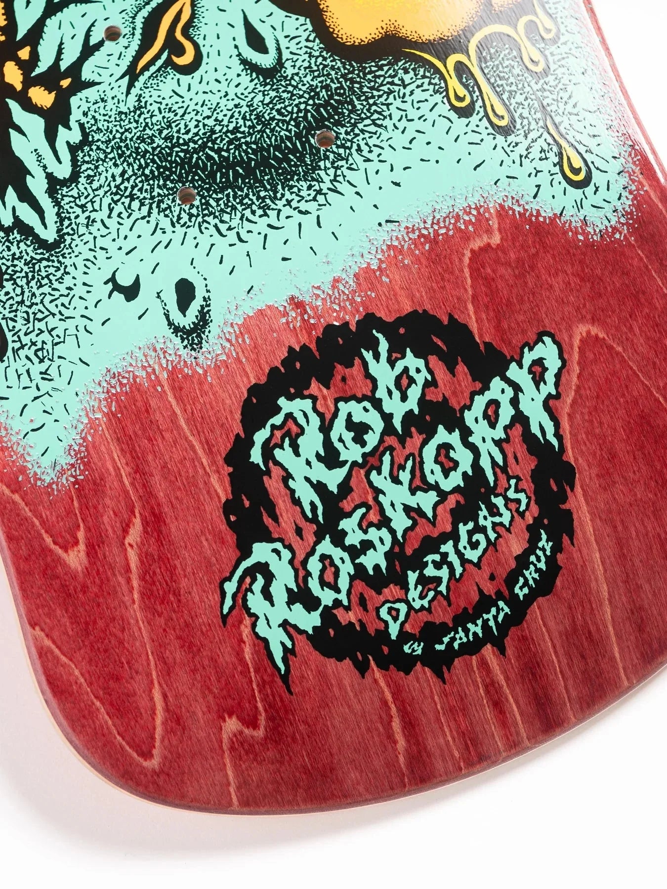 9.9in Rob Roskopp Face Two Reissue Santa Cruz Skateboard Deck - SkateTillDeath.com