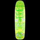 Blast Skates Wild in the Streets shaped green 8.7" - SkateTillDeath.com