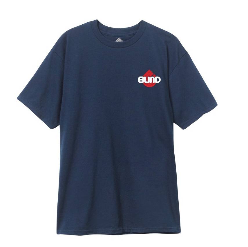 Blind Skull Series T-Shirt Navy - SkateTillDeath.com