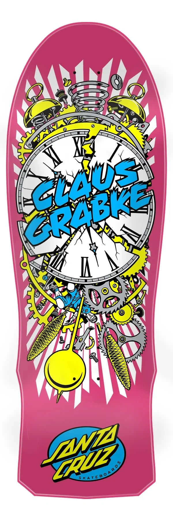 Grabke Exploding Clock Reissue 10.04in x 29.83in Santa Cruz Decks - SkateTillDeath.com