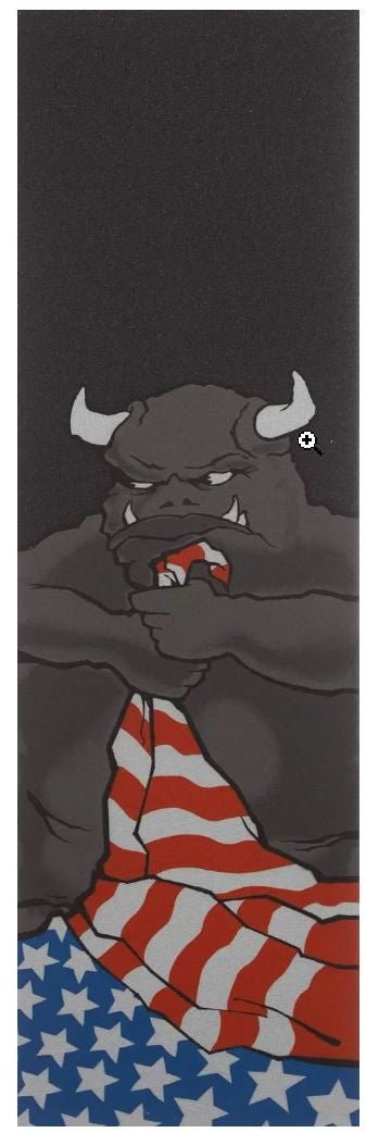 Heritage Skateboard Griptape 101 Natas Patriot 10" x 33" Sheet - SkateTillDeath.com