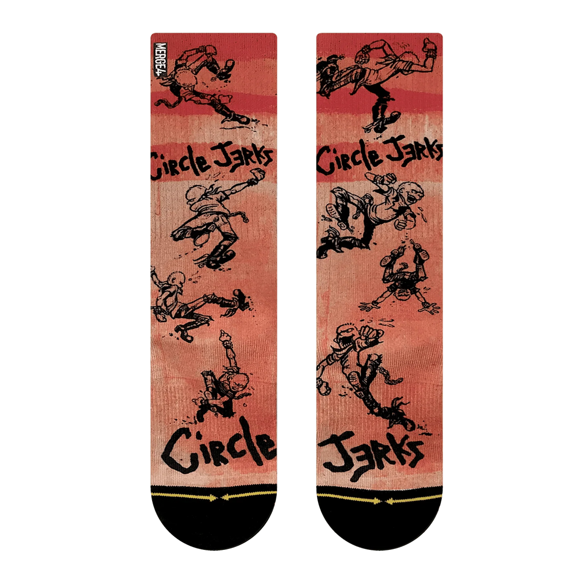 Merge4 CIRCLE JERKS SKANK CREW SOCKS - SkateTillDeath.com