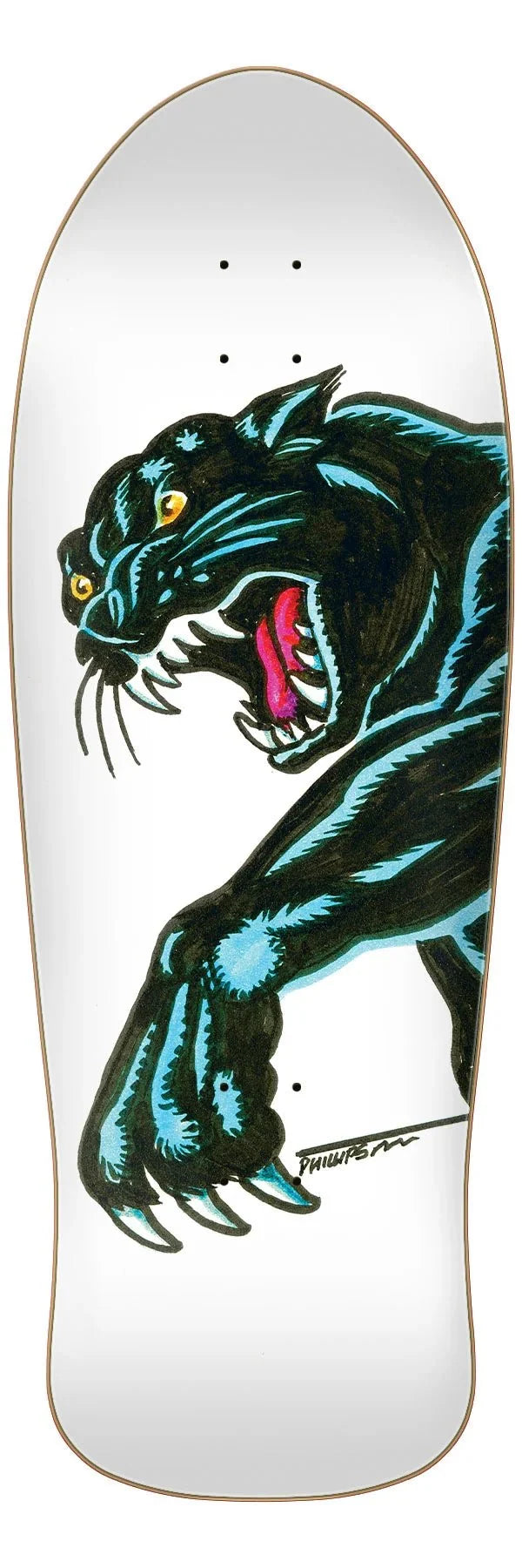 Natas Sketch Panther Reissue 10.54in x 30.14in Santa Cruz Decks - SkateTillDeath.com