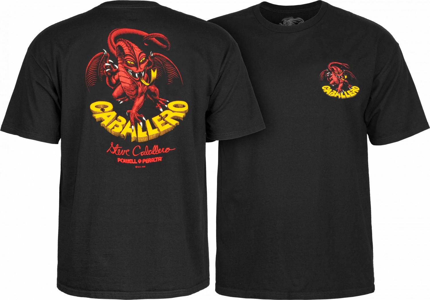 Powell Peralta Cab Dragon II T-shirt Black - SkateTillDeath.com