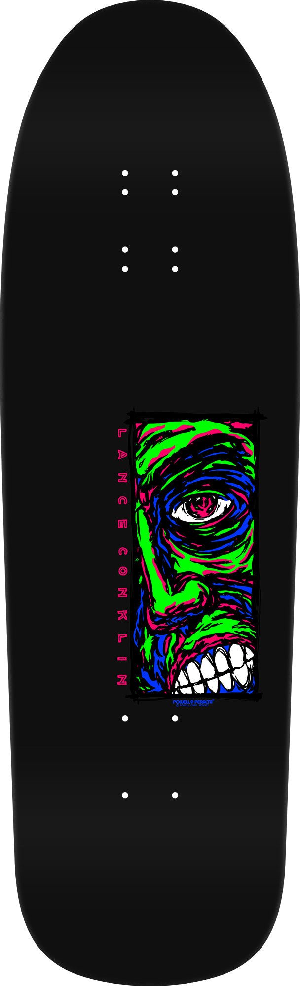 Powell Peralta Lance Conklin Face "2" Reissue Skateboard Deck Blacklight - 9.75 x 32.09 - SkateTillDeath.com