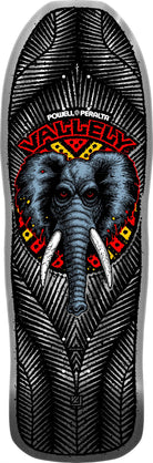 Powell Peralta Mike Vallely Elephant Reissue Skateboard Deck Silver Foil - 9.85 x 30 - SkateTillDeath.com