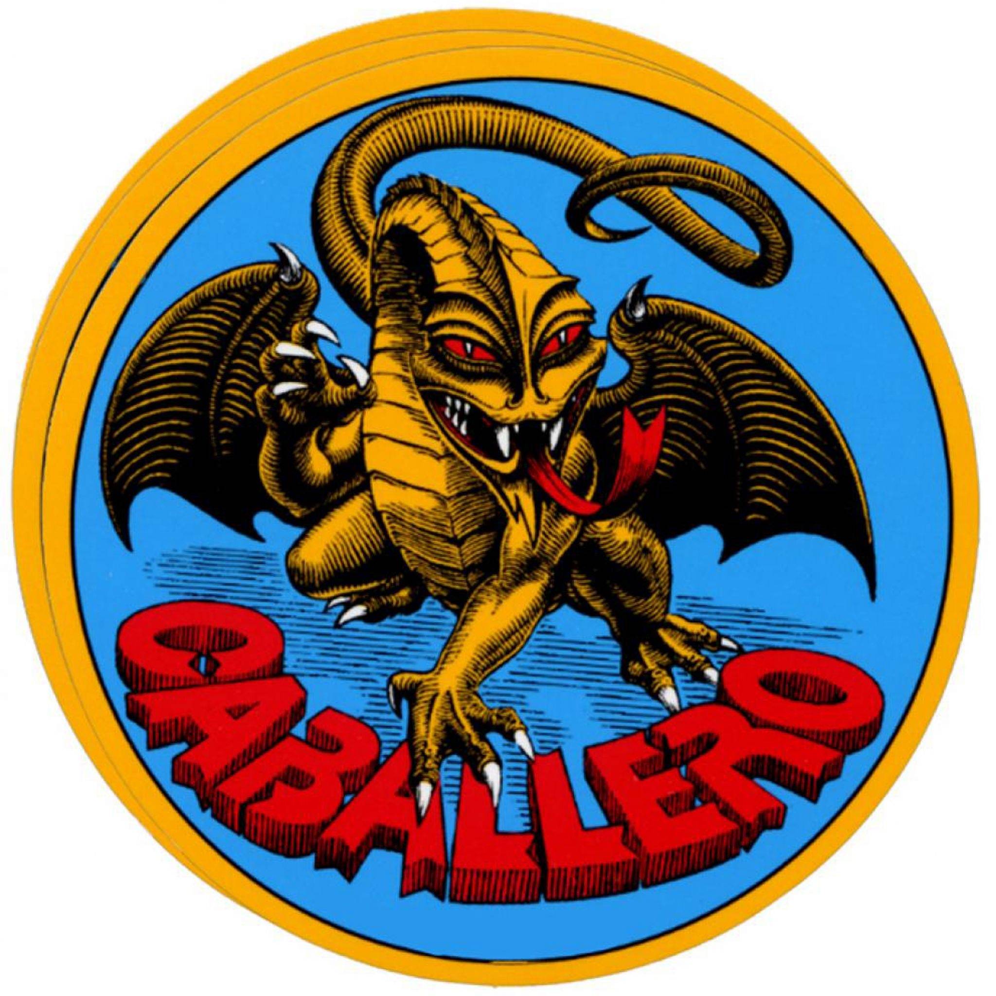 POWELL PERALTA "ORIGINAL DRAGON" CABALLERO SKATEBOARD STICKER 9CM OLD SCHOOL CAB BONES BRIGADE - SkateTillDeath.com