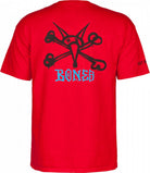 Powell Peralta Rat Bones T-shirt red - SkateTillDeath.com