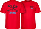 Powell Peralta Rat Bones T-shirt red - SkateTillDeath.com