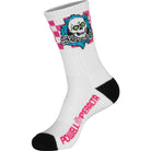 Powell Peralta Ripper Cotton Socks Checker Blue/Pink/White - SkateTillDeath.com