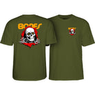 Powell Peralta Ripper T-Shirt Military Green - SkateTillDeath.com