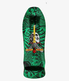 Powell - Peralta Skull & Sword Geegah 9.75" Skateboard Deck (green foil) - SkateTillDeath.com