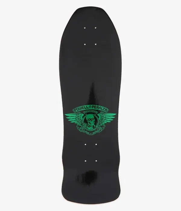 Powell - Peralta Skull & Sword Geegah 9.75" Skateboard Deck (green foil) - SkateTillDeath.com