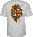 Powell Peralta Steve Caballero Ban This Dragon T-Shirt Athletic Heather - SkateTillDeath.com