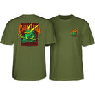 Powell Peralta Steve Caballero Street Dragon T- Shirt Military Green - SkateTillDeath.com