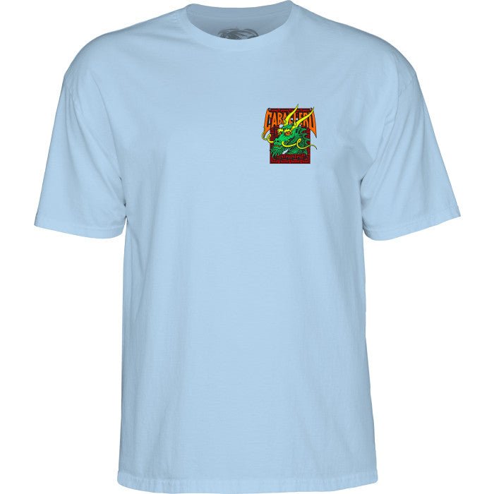 Powell Peralta Steve Caballero Street Dragon T-shirt - Powder Blue - SkateTillDeath.com