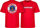 Powell Peralta Supreme T-Shirt Red - SkateTillDeath.com